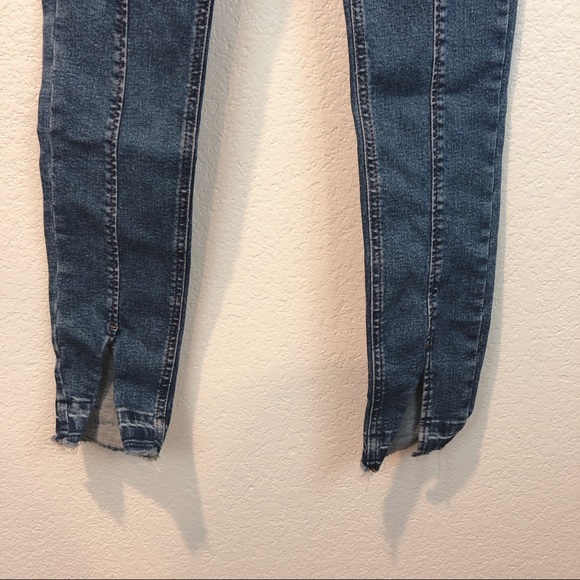 Topshop Moto Jamie HW Ponte Skinny Side Slit Jeans - Picture 8 of 12